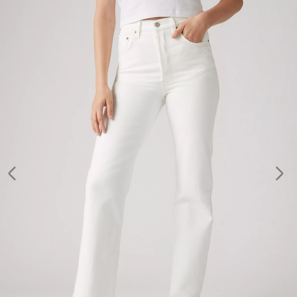 Levi's Women's Straight Leg White Jeans